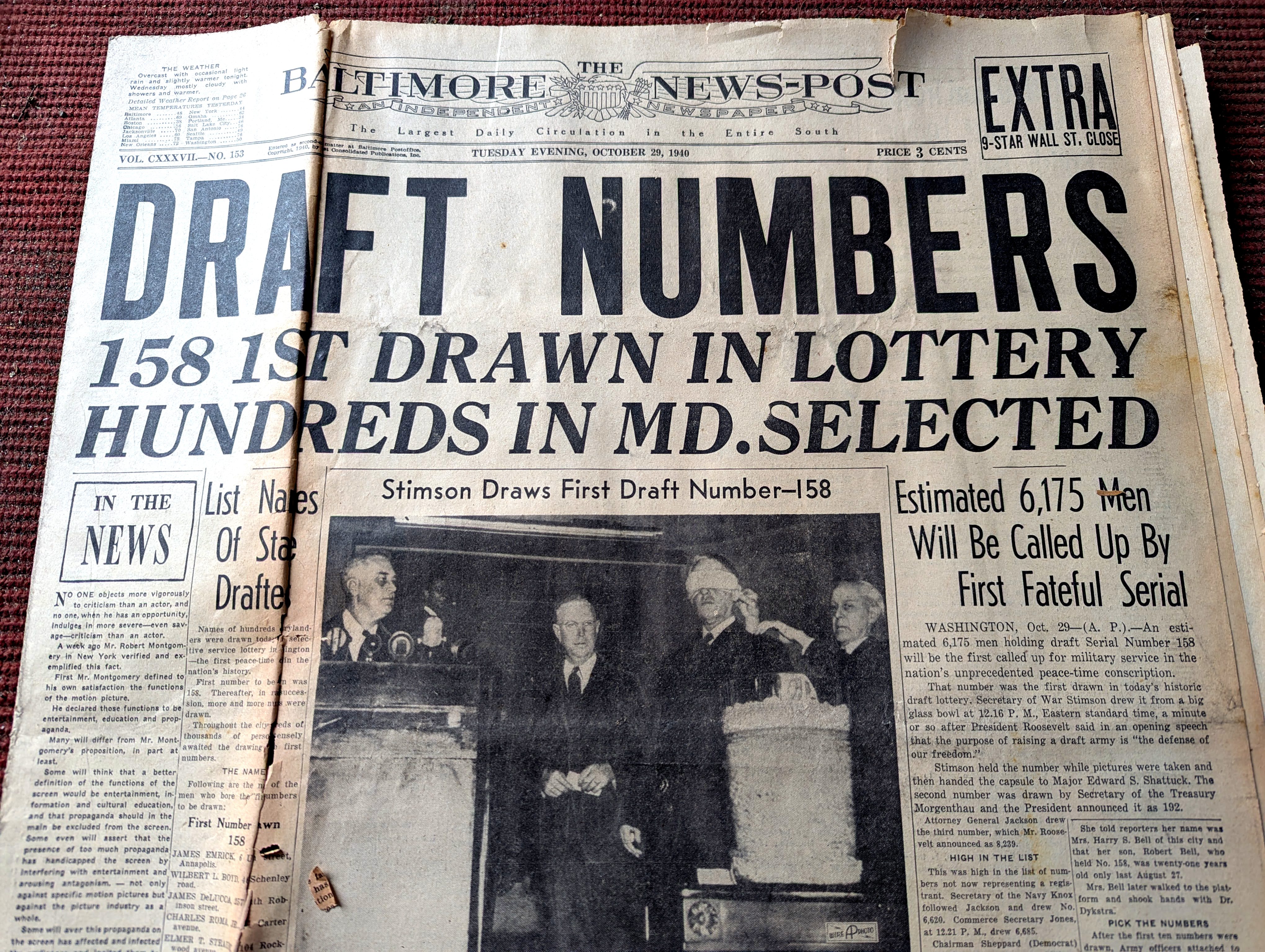 Out of Print: Newspapers from the 1940s – Dan Rodricks